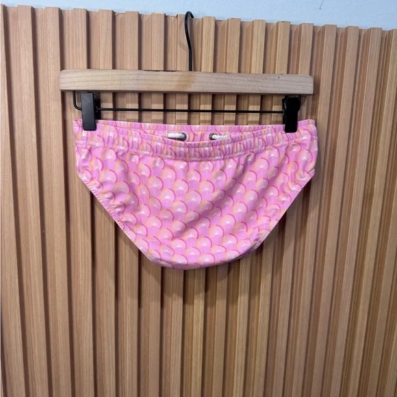 Parke & Ronen Pink Patterned Swim breif small - Picture 3 of 4